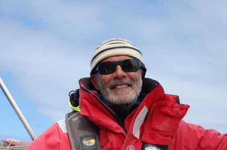 Traversée océan retour - JL avec barbe de 3 sem !